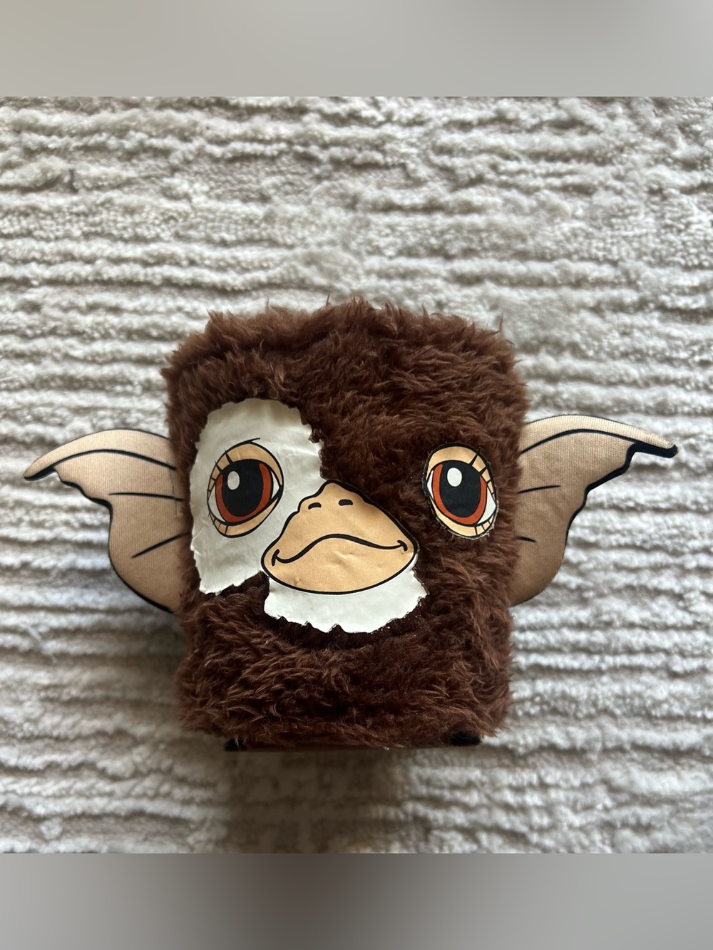 Gizmo Gremlin Plush Case Coozie - Brown & Cream